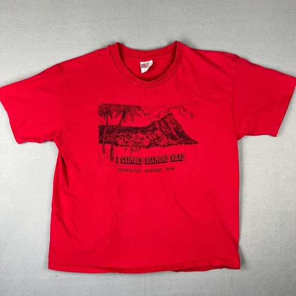 Hanes Other - VTG I Climbed Diamond Head T Shirt Fits Large Honolulu Hawaii 1996 Volcano USA
